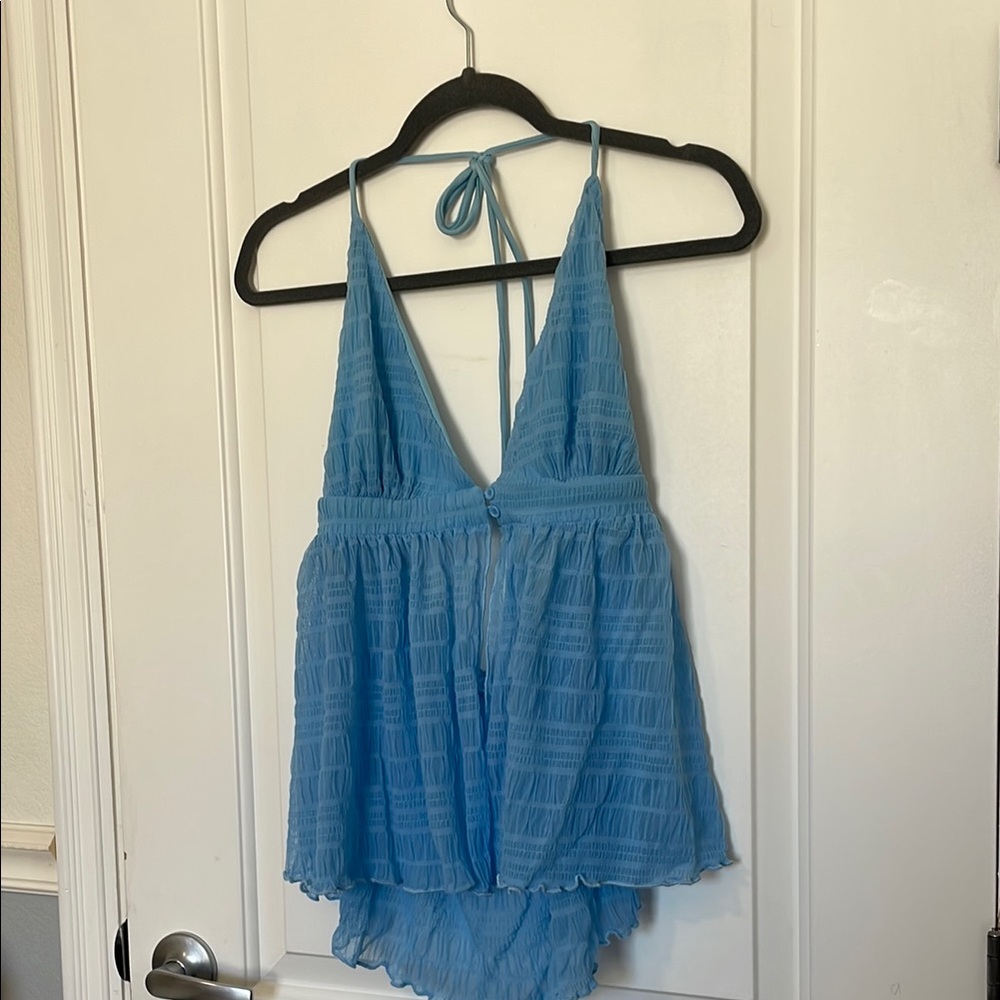 Blue Cinderella Halter Top